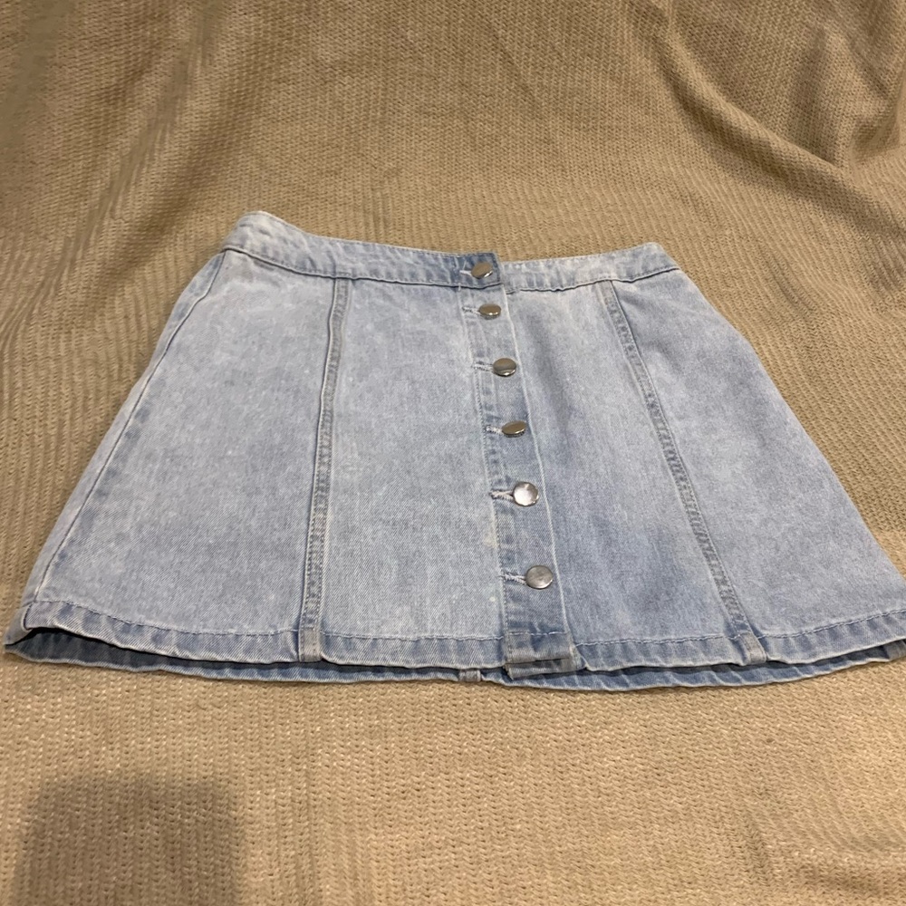 H&M Mini Jean Skirt with Buttons